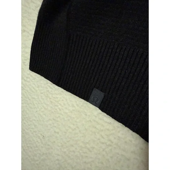 Lululemon Sweater Womens 12 Gray Merino Wool Zip Up Bomber Knit Jacket Cardigan - Picture 4 of 9